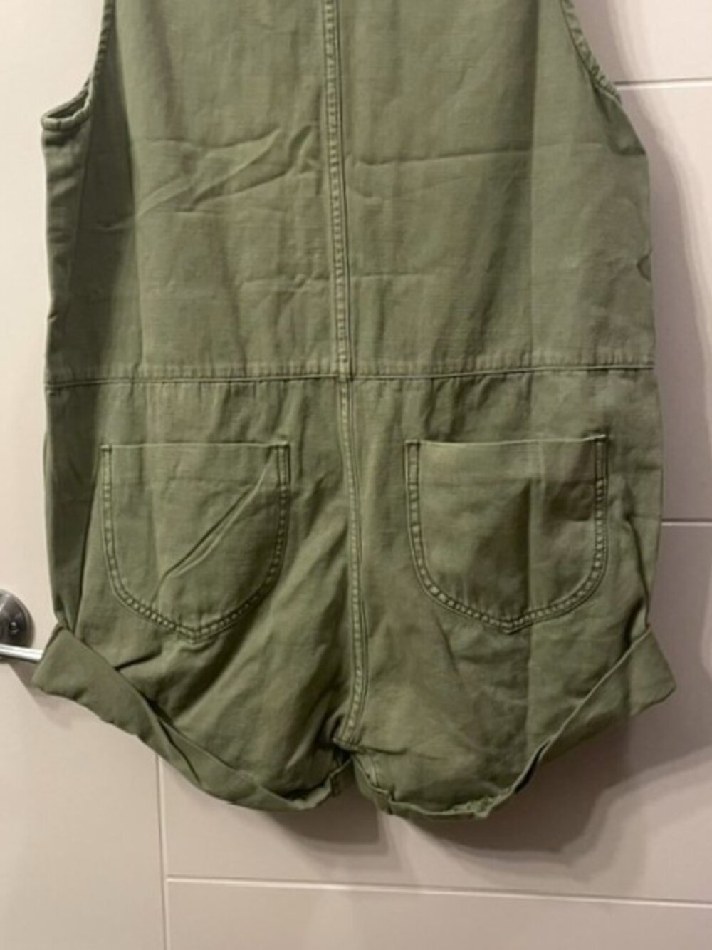NWT One Teaspoon Braxton Mini Utility Jumpsuit Romper Green Size Small - Picture 12 of 16